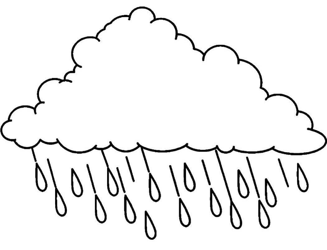 Rain Coloring Book to print and online