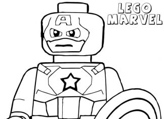 Lego Marvel färgbok som kan skrivas ut