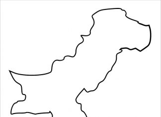 Pakistan auf der Landkarte