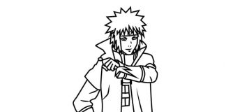 Naruto's cloaked figure