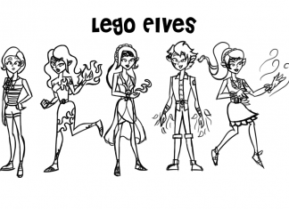 Lego Elves characters for kids to color in