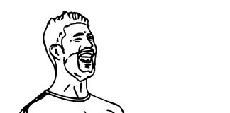 Sergio Ramos of Real Madrid coloring page