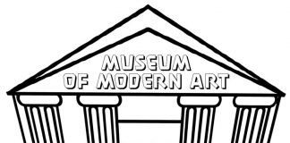 Antigo museu com colunas