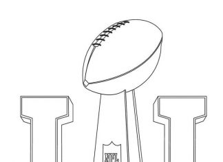 Livro de coloração para impressão do Super Bowl