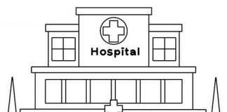 Hospital coloring book to print