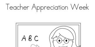 Libro da colorare per la settimana dell'apprezzamento degli insegnanti