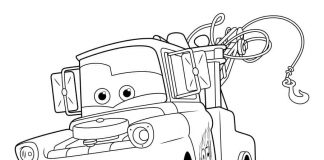 Satisfied Mater - coloring book for children