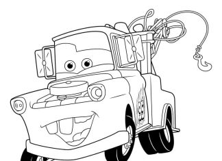 Satisfied Mater - coloring book for children
