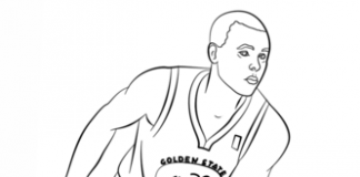 NBA player coloring book