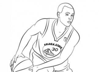 NBA player coloring book