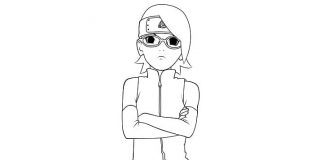 La chica sorprendida de Uchiha Sarada