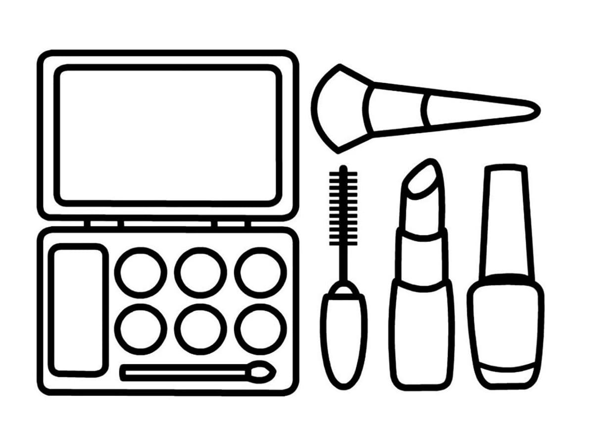 Makeup Coloring Book Printable And Online